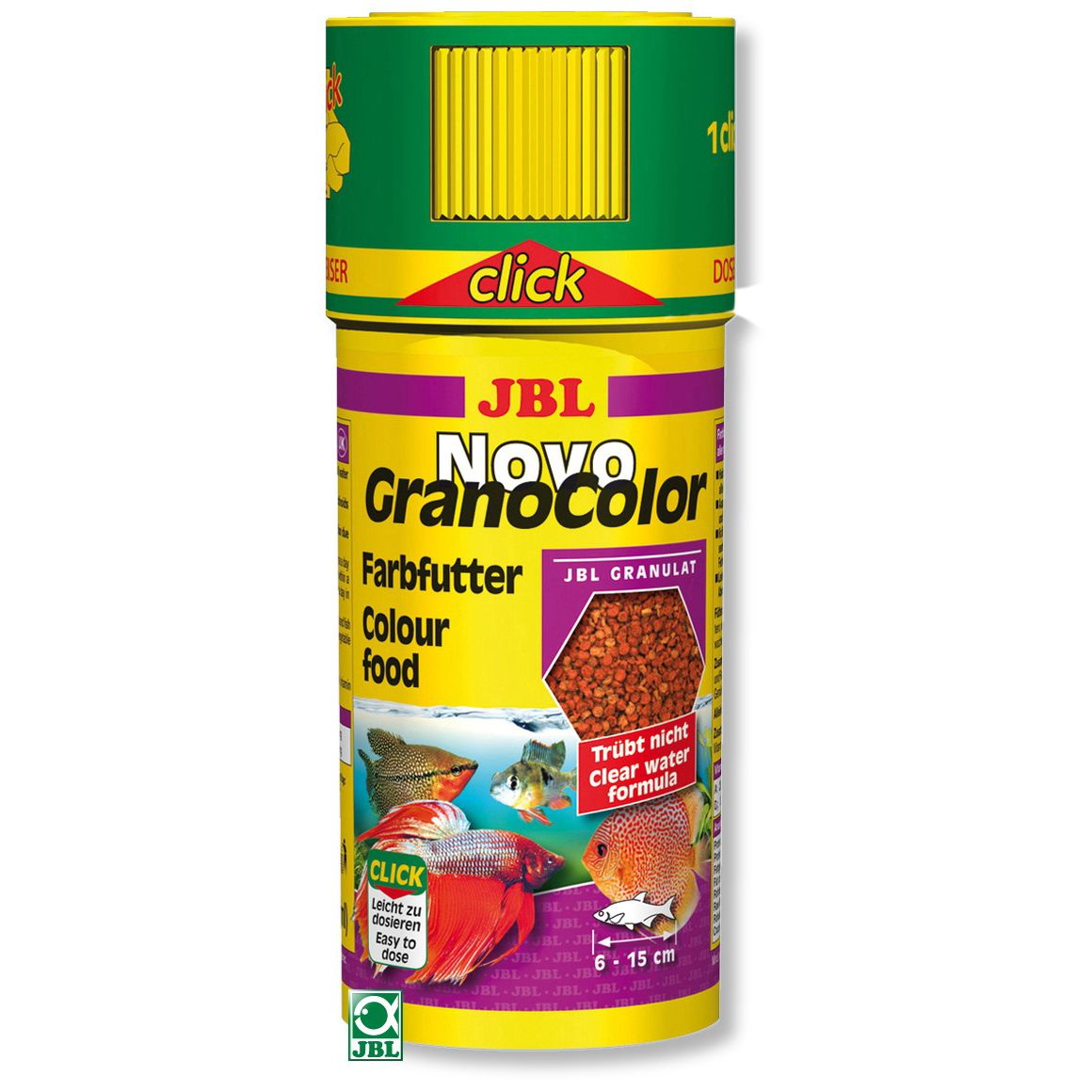 Díszhaltáp színélénkítő granulátum JBL NovoGranoColor 250ml  (click)