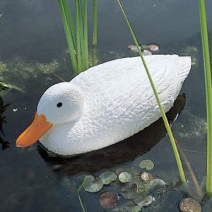 Dekorációs figura fehér kacsa