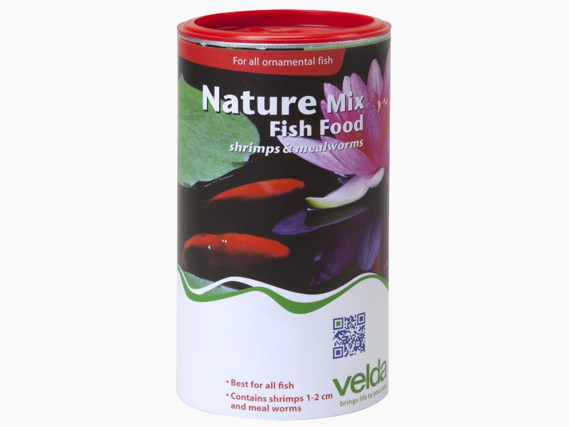 Velda Nature Mix Fish Food (garnéla/liszt kukac) 1250ml