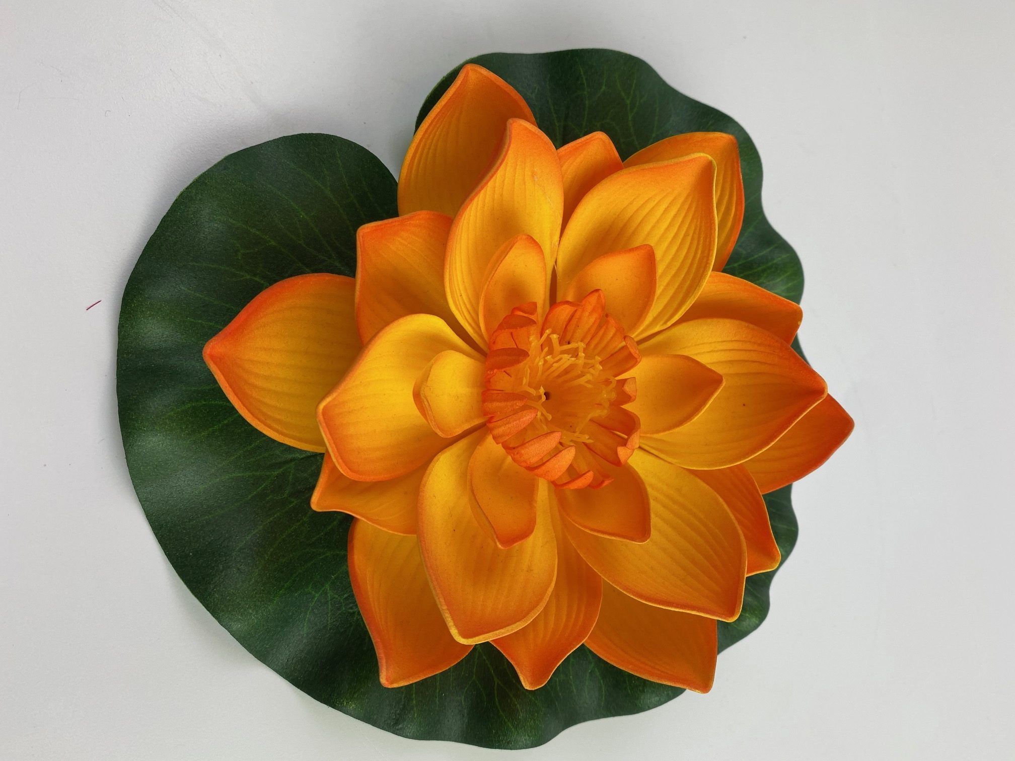 Lótusz narancs 17 cm, dekor Velda