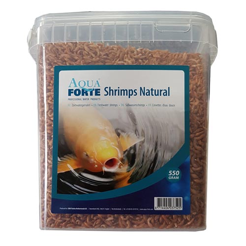 Szárított garnélarák AquaForte Shrimps Natural 550g