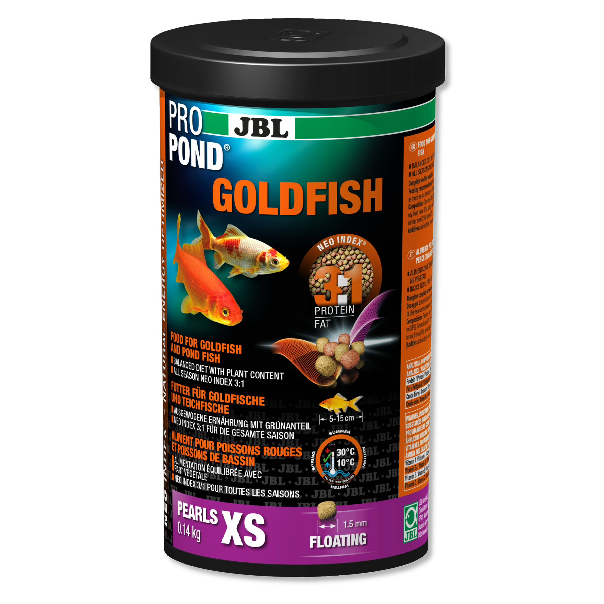 Aranyhal táp JBL ProPond Goldfish XS 0,14kg/ 1L