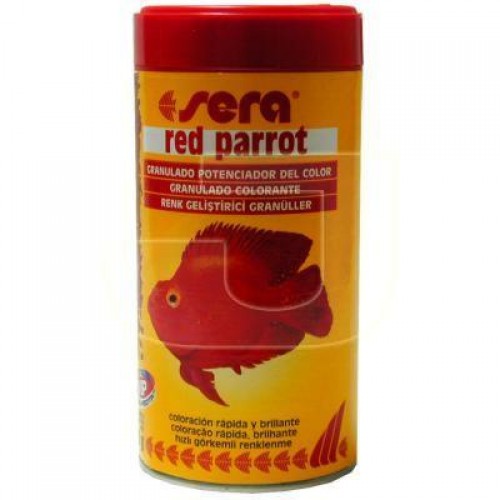 Papagájsügér színélínkítő táp Sera Red Parrot 250 ml